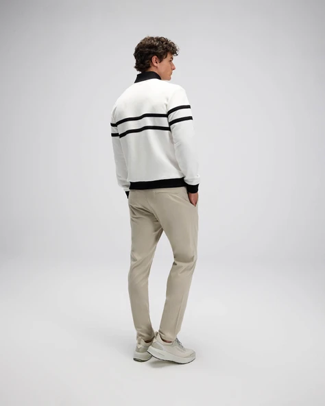 Ellesse Erkek Sweatshirt EM619-OF Off White Off White L - Resim 3