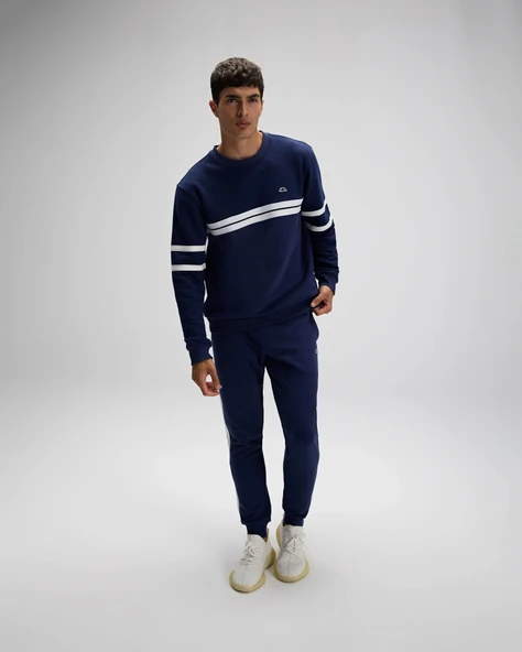 Ellesse Erkek Sweatshirt EM618-NV Navy Navy XXL - Resim 7