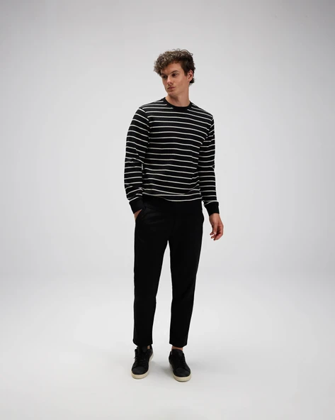 Ellesse Erkek Sweatshirt EM592-BK Black Black M ürün görseli 1