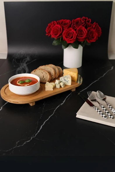 Bambum Ritual - Cam Kapaklı Peynir Seti Oval - 4