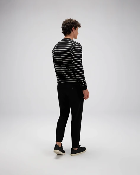 Ellesse Erkek Sweatshirt EM592-BK Black Black XL - Resim 3