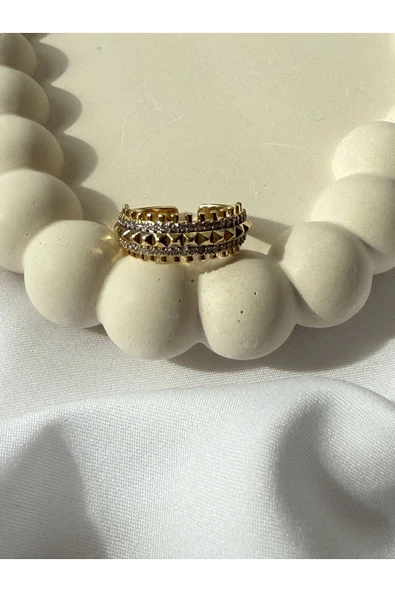 Atelier Emine Piramit Sıralı Yüzük - 3