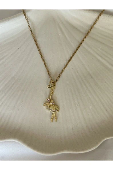 Atelier Emine Gold Balerin Kolye - 2