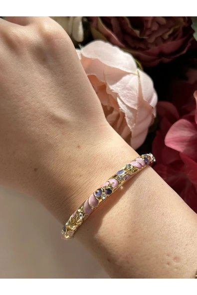 Atelier Emine Mor Mineli Kelepçe Bileklik