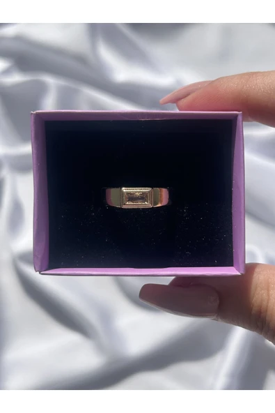 Atelier Emine Pembe Taşlı Retro Yüzük - Resim 2