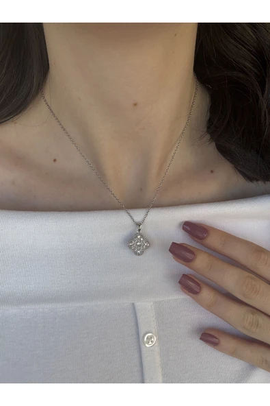 Atelier Emine Gümüş Yonca Kolye - 2