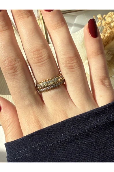 Atelier Emine Piramit Sıralı Yüzük - 2