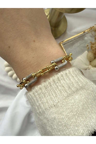 Atelier Emine Silver Detay Tıffany Bileklik