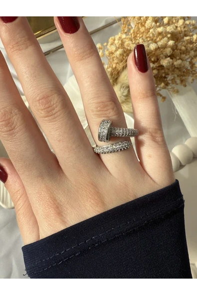 Atelier Emine Silver Çivi Model Yüzük - 2
