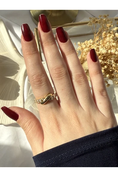 Atelier Emine Gold Burgu Yüzük ürün görseli 1