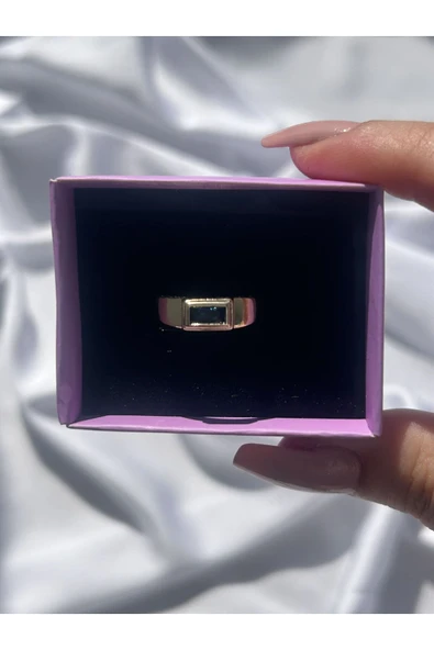 Atelier Emine Mavi Taşlı Retro Yüzük - Resim 2