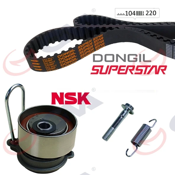 GVA 59T9221DO TRİGER KAYIŞ SETİ EKSANTRİK SETİ HONDA CIVIC 1.4L D14Z6 1.6L D16V1 D16W7 VTEC EP ES EU 01-05 1 KAYIŞ 1 RULMAN 1 YAY 14400PLM014-14520PLC335-14516PLC000 ürün görseli 1