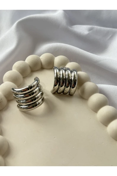 Atelier Emine Silver Çoklu Görünüm Küpe - 3