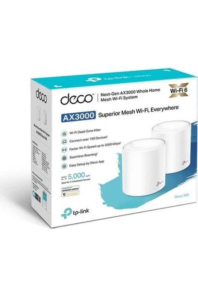 TP-Link Deco X60 3000 Mbps 2'li Router Outlet - Resim 3