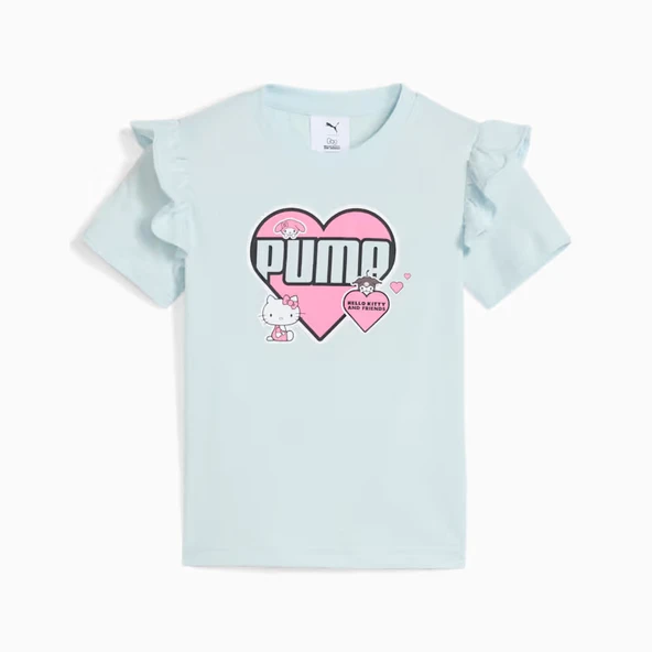 Puma 632386 47 Puma X HK&FR Ruffle Tee Küçük Kız Çocuk T-Shirt - Resim 4