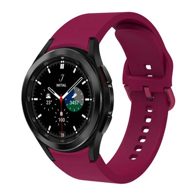 TechnoGuru Galaxy Watch 4 Classic 42mm Yumuşak 10 Kademeli Ayarlanabilir Silikon Kordon KRD50