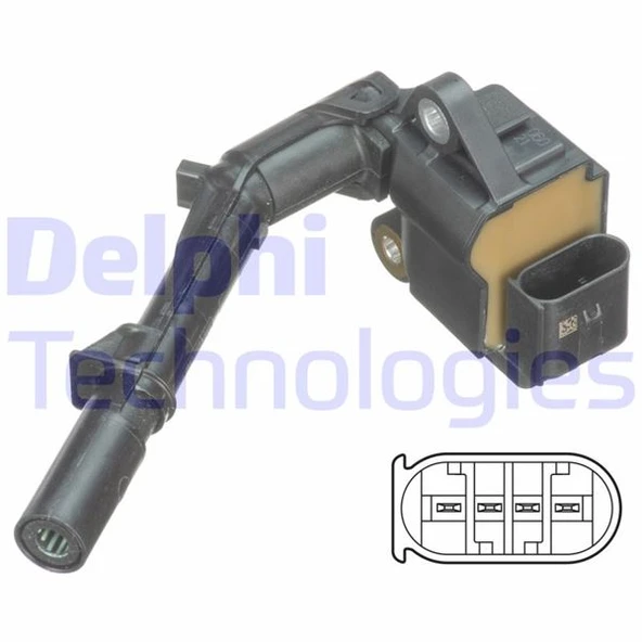 DELPHI GN10690-12B1 ATESLEME BOBINI MERCEDES M133 M270 M274 W176 W205 C117 W212 W213 R172 A2749061400 ürün görseli 1