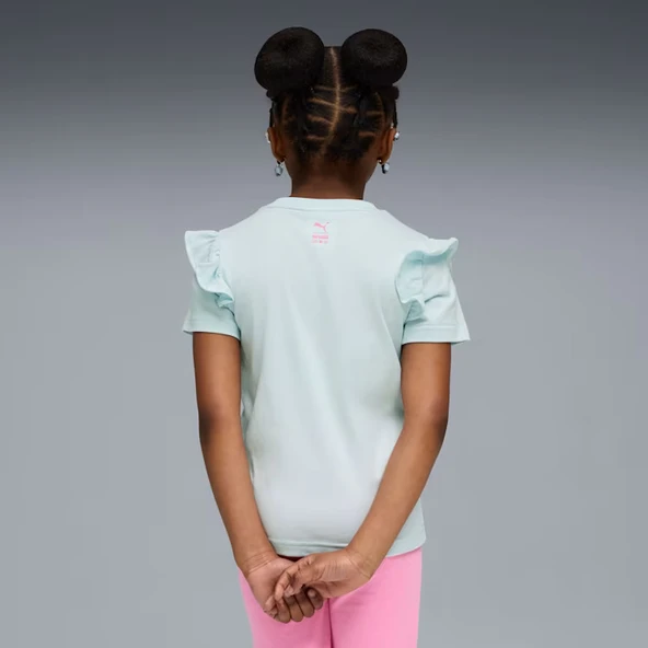 Puma 632386 47 Puma X HK&FR Ruffle Tee Küçük Kız Çocuk T-Shirt - Resim 3