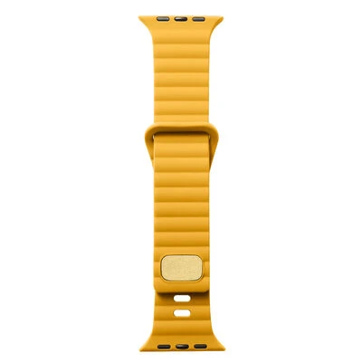 TechnoGuru Apple Watch 38mm Kordon Şık Silikon Gövde Metal Tokalı KRD73