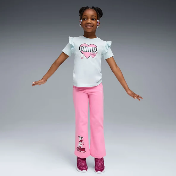 Puma 632386 47 Puma X HK&FR Ruffle Tee Küçük Kız Çocuk T-Shirt - Resim 2