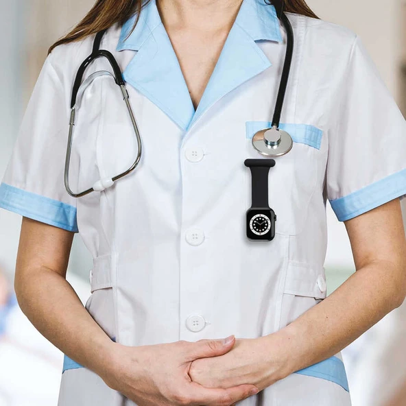 TechnoGuru Apple Watch 44mm Su Geçirmez Esnek Silikon Askı Kordon KRD44 - Resim 2