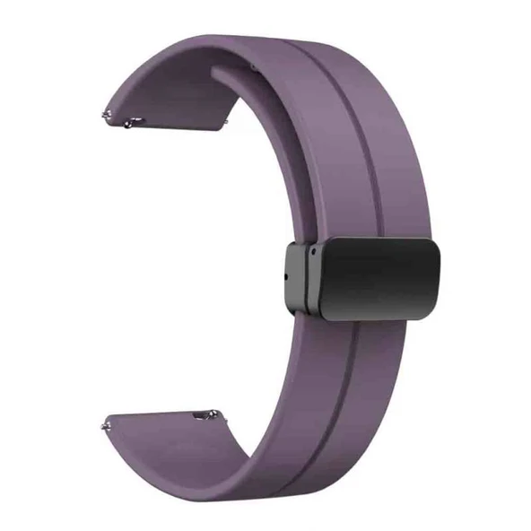 TechnoGuru Huawei GT2 46mm Kordon 22mm Metal Tokalı Esnek Silikon KRD84 ürün görseli