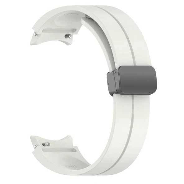TechnoGuru Galaxy Watch 5 44mm Kordon Metal Tokalı Esnek Silikon KRD84