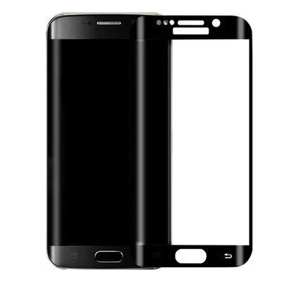 TechnoGuru Samsung Galaxy S6 Edge Ekran Koruyucu Kavislerin Tamamını Kapatır Pet Jelatin