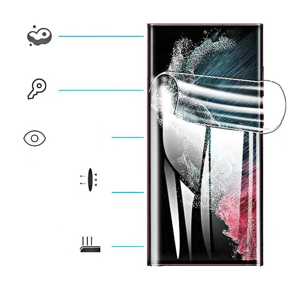 TechnoGuru Honor Magic 7 Lite Ekran Koruyucu Kavislerin Tamamını Kapatır Pet Jelatin - 2