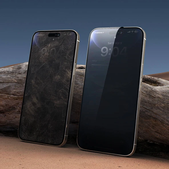 TechnoGuru Vivo Y21S Haylet Davin 5D Privacy Ekran Koruyucu Kırılmaz Cam - Resim 2