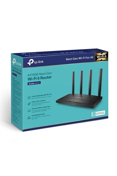 TP-Link Archer AX12 AX1500 1500 Mbps Router Outlet ürün görseli 1