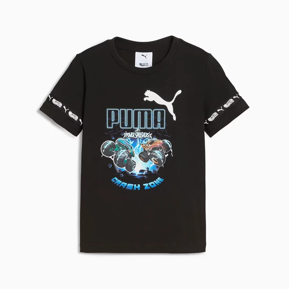 Puma 632395 01 Puma X Hot Wheels Küçük Erkek Çocuk T-Shirt - Resim 4