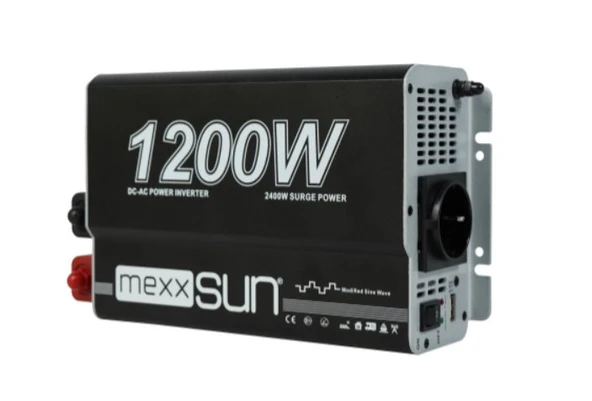Mexxsun - İnges 12 volt 1200 Watt Modifiye Sinüs İnverter İnvertör - 12/220 Volt Çevirici - Resim 2