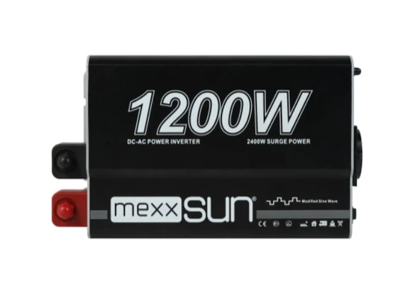 Mexxsun - İnges 12 volt 1200 Watt Modifiye Sinüs İnverter İnvertör - 12/220 Volt Çevirici ürün görseli 1