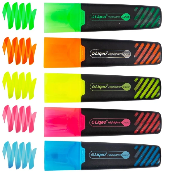 Liqeo Liquid Flat Fosforlu Kalem (H-3128) 1 Adet - Resim 2