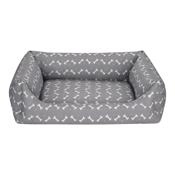 Pet Comfort Uniform Bone Gri-Beyaz Köpek Yatağı L 70x60cm ürün görseli