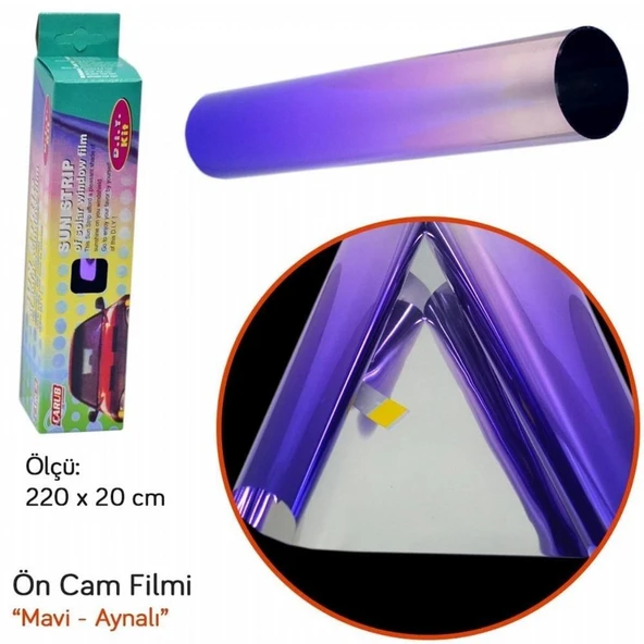 Ön Cam Filmi Aynalı 20 cm x 220 cm - Resim 2