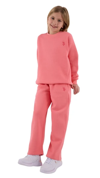 Us Polo Kız Çocuk Uzun Kol Pijama Takım 2301 - Resim 2