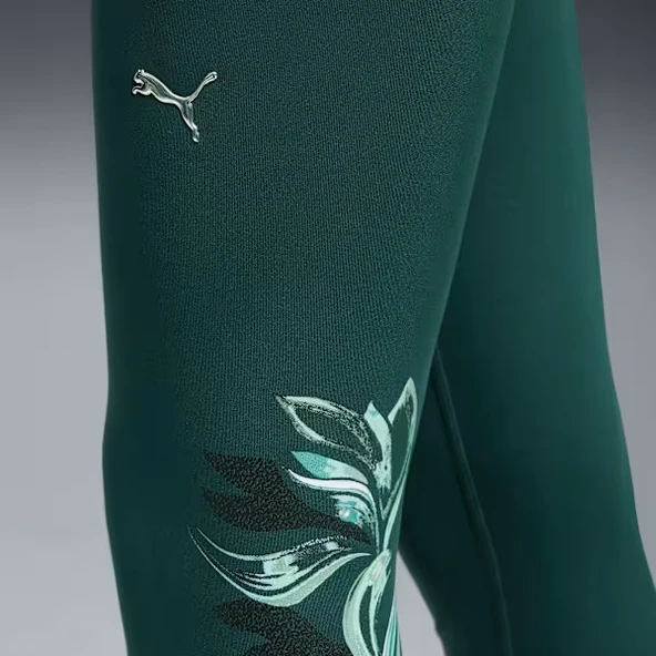 Puma 527486 75 W Green Terrains Tght HW 7/8 Kadın Kısa Tayt - Resim 5