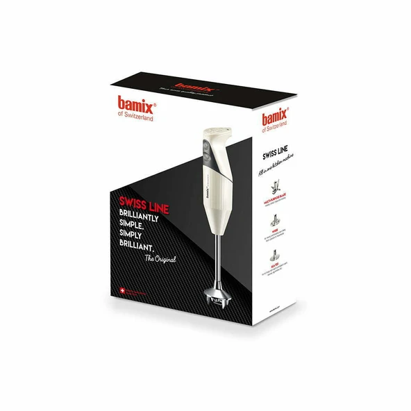 BAMİX M200 SWİSSLİNE EL BLENDER SETİ ÖMÜR BOYU MOTOR GARANTİLİ 200W (20CM DALDIRMA DERİNLİĞİ) 3 BIÇAKLI KIRMIZI-KROM - Resim 8