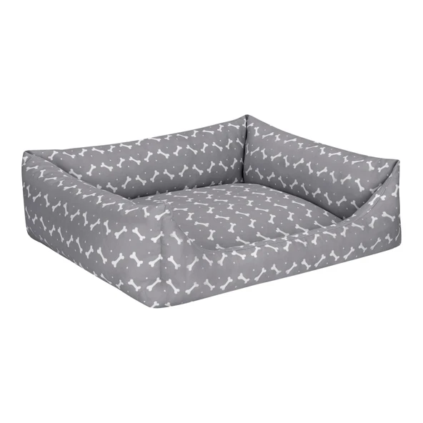 Pet Comfort Uniform Bone Gri-Beyaz Köpek Yatağı L 70x60cm - Resim 2