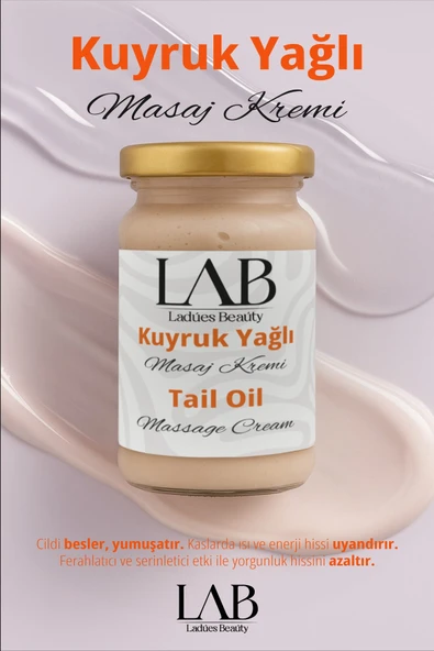 Lab Doğal Kuyruk Yağı İçeren Kas Eklem Ağrı Masaj Kremi