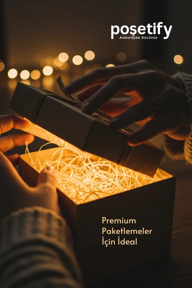 POŞETİFY Premium Kırpık Kâğıt Dolgu – 100 gr | Kraft | Estetik Ambalaj | Koruyucu Paketleme Kâğıdı - Resim 3
