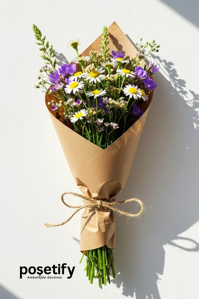 POŞETİFY Düz Kraft Paketleme Kağıdı 50’lu | 70x100 cm | Çok Amaçlı Ambalaj Kâğıdı - Resim 4