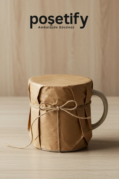 POŞETİFY Düz Kraft Paketleme Kağıdı 200’lu | 70x100 cm | Çok Amaçlı Ambalaj Kâğıdı - Resim 3