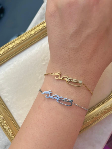 316 L Çeli K. Atatürk İmzası Unisex Bileklik ürün görseli 1