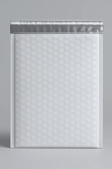 POŞETİFY Balonlu Beyaz Kargo Poşeti 15x20+5 cm | 140 gr Bantlı Patpatlı Kargo Poşeti | 50’li E-Ticaret Poşeti - Resim 4