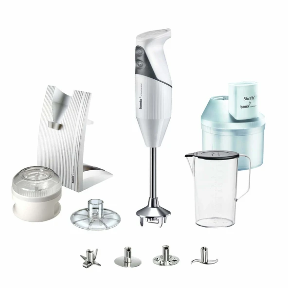 Bamix M200 SUPERBOX El Blender Seti Ömür Boyu Motor Garantili 200W (20cm Daldırma Derinliği) 4 Bıçaklı Beyaz ürün görseli