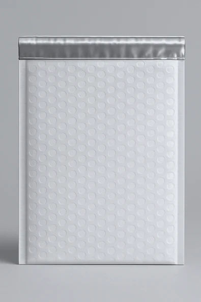 POŞETİFY Balonlu Beyaz Kargo Poşeti 25x30+5 cm | 140 gr Bantlı Patpatlı Kargo Poşeti | 20’li E-Ticaret Poşeti - Resim 4