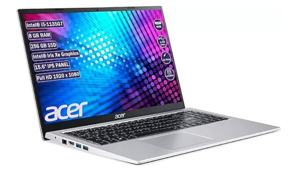 ACER ASPİRE 3 A315-58 İNTEL CORE İ5-1135G7 8 GB 256 NVME SSD FREEDOS 15.6 FHD NOTEBOOK - 4